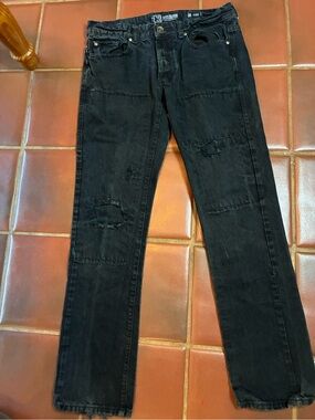 Social Collision Jeans Mens Blue Indie 30x28 Fit Skinny Straight.